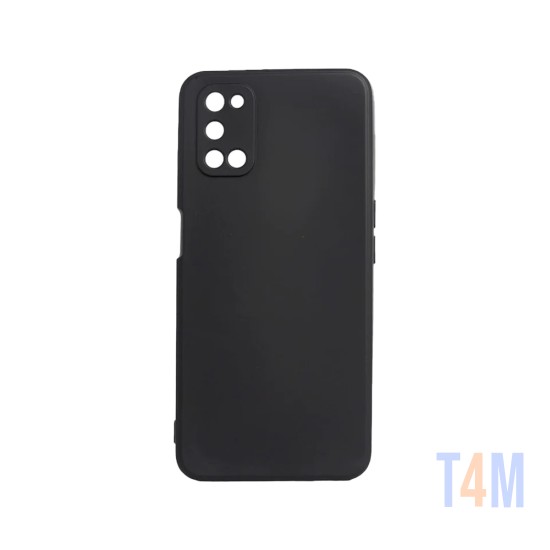 Funda de Silicona con Marco de cámara para Oppo A52/A72/A92 Negro